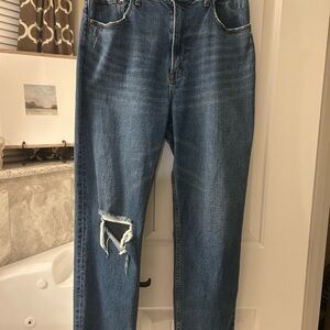 Abercrombie & Fitch, Ultra High Rise Ankle Straight, Curve Love, Size 30